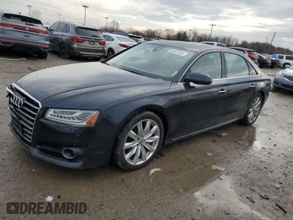 2017 Audi A8 L with VIN WAU44AFD5HN007060, listed as a Copart auction lot 84931284 with 110,855 mi miles and Salvage Title. Bid and sale history available at carsss.com. Image 1.