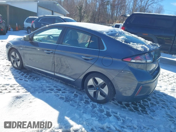 2020 Hyundai Ioniq Limited with VIN KMHC05LC0LU207948, listed as a IAAI auction lot 41259788 with 46,189 mi miles and . Bid and sale history available at DreamBid. Image 3.