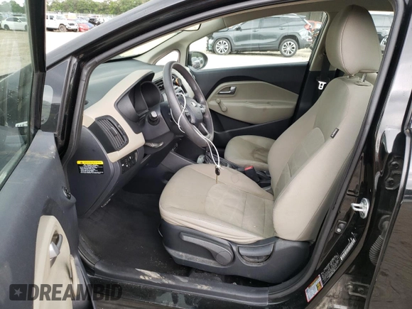 2015 Kia Rio LX with VIN KNADM4A36F6461146, listed as a Copart auction lot 54969204 with 74,501 mi miles and Salvage Title. Bid and sale history available at carsss.com. Image 7.
