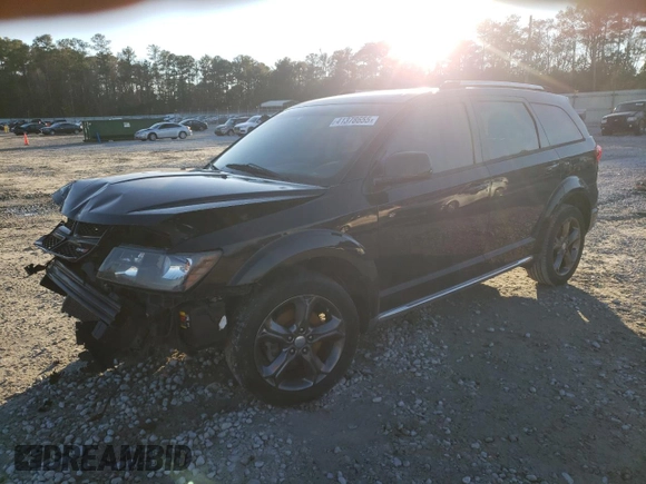 2015 Dodge Journey Crossroad with VIN 3C4PDCGB9FT530295, listed as a Copart auction lot 41378655 with 112,038 mi miles and Salvage Title. Bid and sale history available at DreamBid. Image 1.