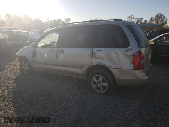 2003 Mazda MPV LX with VIN JM3LW28A930352557, listed as a Copart auction lot 77482554 with Not Provided miles and Salvage Title. Bid and sale history available at carsss.com. Image 2.