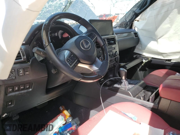 2023 Lexus GX with VIN JTJAM7BX0P5369155, listed as a Copart auction lot 71053914 with 0 mi miles and Salvage Title. Bid and sale history available at carsss.com. Image 8.
