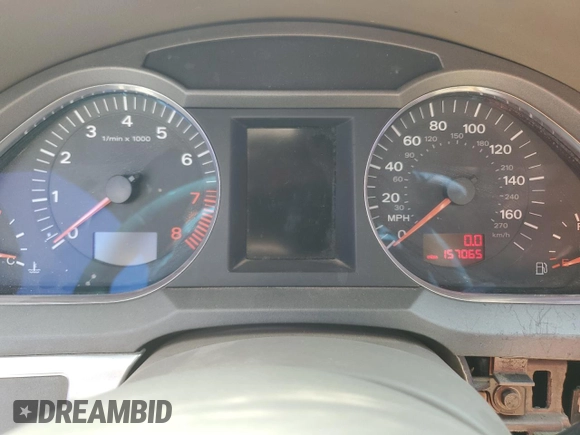 2005 Audi A6 with VIN WAUDG74FX5N110274, listed as a Copart auction lot 55457505 with 157,065 mi miles and Clean Title. Bid and sale history available at carsss.com. Image 9.