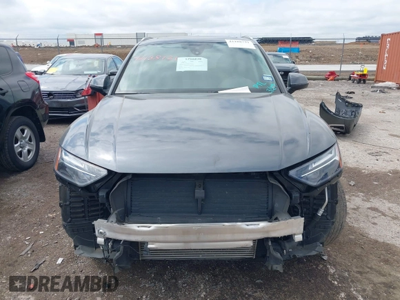 2023 Audi Q5 S line Premium with VIN WA1GAAFY8P2034467, listed as a IAAI auction lot 42188731 with 35,864 mi miles and . Bid and sale history available at DreamBid. Image 12.