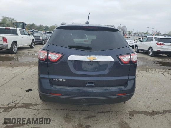 2017 Chevrolet Traverse LS with VIN 1GNKRFED8HJ207861, listed as a Copart auction lot 52885635 with 202,936 mi miles and Salvage title. Bid and sale history available at DreamBid. Image 6.