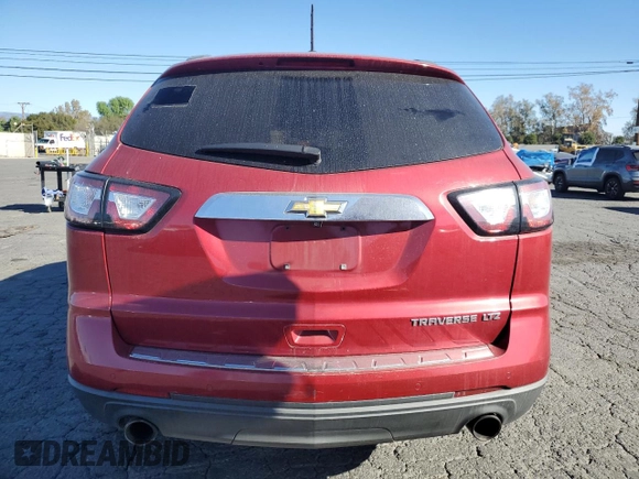 2014 Chevrolet Traverse LTZ with VIN 1GNKRJKD4EJ211232, listed as a Copart auction lot 81365944 with 168,740 mi miles and Salvage Title. Bid and sale history available at DreamBid. Image 6.