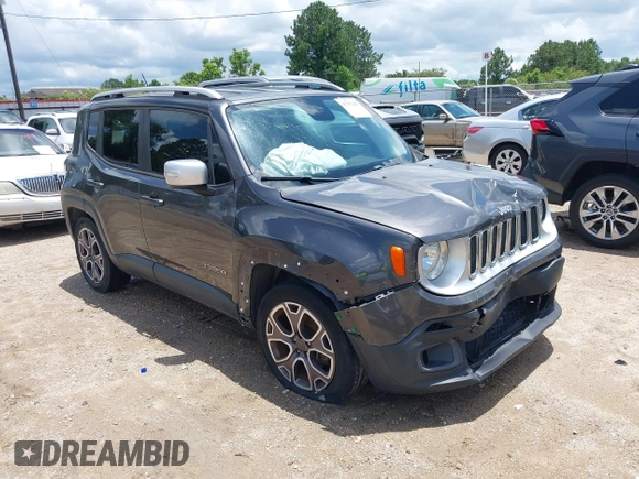 2017 Jeep Renegade Limited with VIN ZACCJADB6HPE71846, listed as a IAAI auction lot 42351461 with 135,373 mi miles and . Bid and sale history available at DreamBid. Image 1.