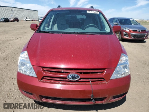 2008 Kia Sedona EX with VIN KNDMB233386236082, listed as a Copart auction lot 54784515 with 50,787 mi miles and Salvage Title. Bid and sale history available at carsss.com. Image 5.