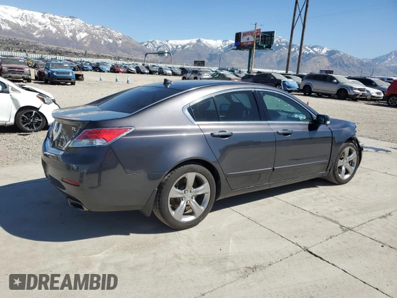 2012 Acura TL Tech Auto with VIN 19UUA9F59CA005297, listed as a Copart auction lot 50651545 with 156,195 mi miles and Salvage Title. Bid and sale history available at carsss.com. Image 3.