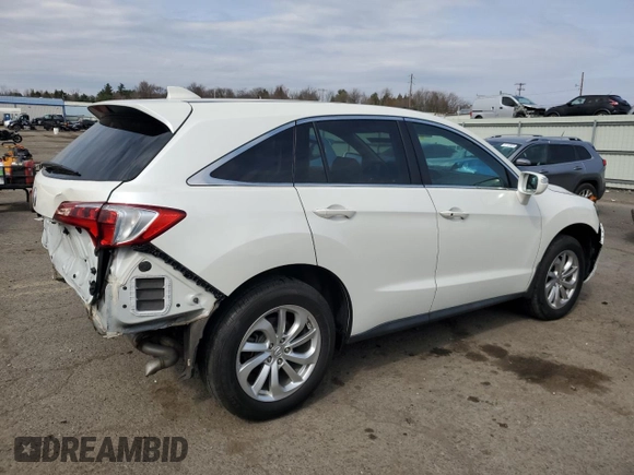 2017 Acura RDX with VIN 5J8TB3H38HL007166, listed as a Copart auction lot 51039055 with 109,250 mi miles and Salvage Title. Bid and sale history available at carsss.com. Image 3.
