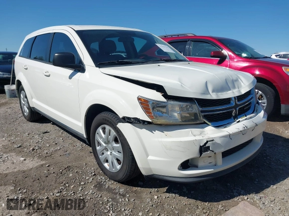 2013 Dodge Journey SE with VIN 3C4PDCAB0DT695464, listed as a IAAI auction lot 41899206 with 311,327 mi miles. Bid and sale history available at carsss.com. Image 1.