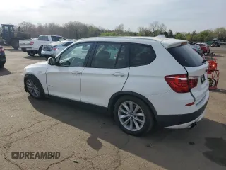 2013 BMW X3 xDrive28i with VIN 5UXWX9C5XD0A20457, listed as a Copart auction lot 54404445 with 126,295 mi miles and Salvage Title. Bid and sale history available at DreamBid. Image 2.