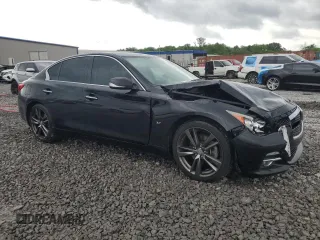 2015 Infiniti Q50 Sport with VIN JN1BV7AP2FM358154, listed as a Copart auction lot 55402455 with 154,630 mi miles and Salvage title. Bid and sale history available at DreamBid. Image 4.