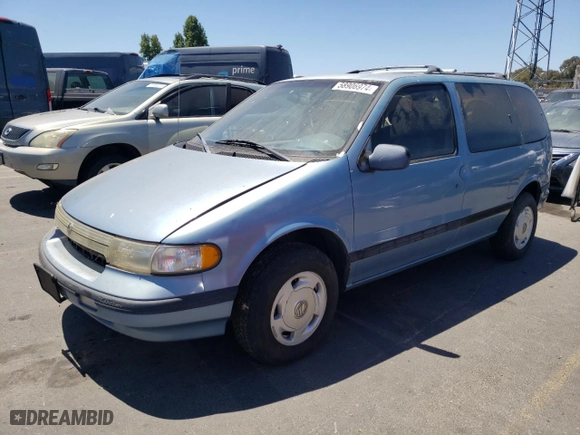 1994 Mercury Villager Wagon GS with VIN 4M2DV11WXRDJ06886, listed as a Copart auction lot 58906974 with 127,904 mi miles and Salvage Title. Bid and sale history available at carsss.com. Image 1.