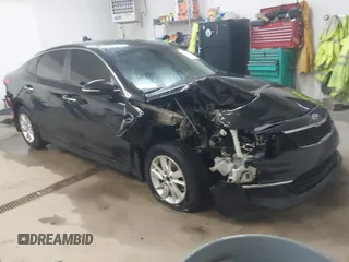 2017 Kia Optima LX with VIN 5XXGT4L3XHG152865, listed as a IAAI auction lot 41730165 with 150,877 mi miles. Bid and sale history available at carsss.com. Image 1.