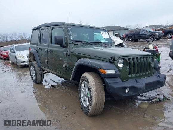 2023 Jeep Wrangler Sport with VIN 1C4HJXDG4PW541155, listed as a IAAI auction lot 41651222 with 30,283 mi miles and . Bid and sale history available at DreamBid. Image 1.