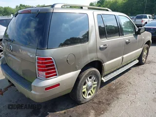 2004 Mercury Mountaineer Convenience with VIN 4M2ZU86K04UJ10378, listed as a IAAI auction lot 42707502 with 184,466 mi miles and . Bid and sale history available at DreamBid. Image 4.