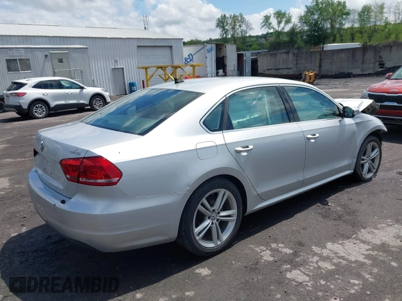 2014 Volkswagen Passat SE with VIN 1VWBT7A32EC070023, listed as a IAAI auction lot 42202567 with 116,438 mi miles and . Bid and sale history available at DreamBid. Image 4.