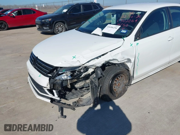 2016 Volkswagen Jetta Sedan 1.4T S w/Technology with VIN 3VW267AJ9GM353722, listed as a IAAI auction lot 41656234 with 13,100 mi miles. Bid and sale history available at carsss.com. Image 6.