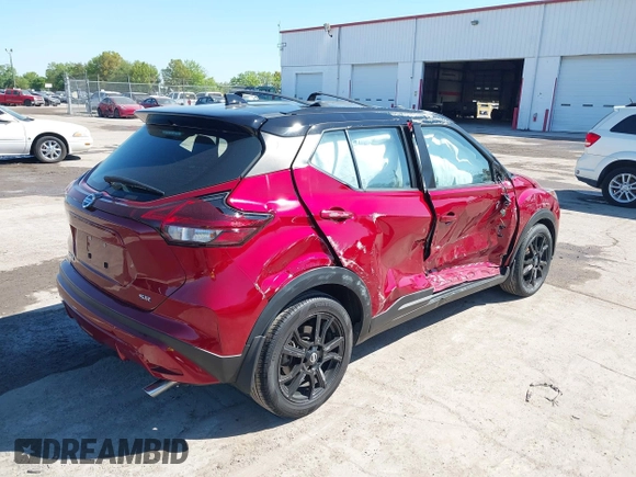 2021 Nissan Kicks SR with VIN 3N1CP5DV1ML557572, listed as a IAAI auction lot 41791402 with 37,486 mi miles. Bid and sale history available at carsss.com. Image 4.