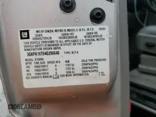 2004 GMC Yukon XL SLT z VIN 3GKFK16T84G286648, wystawiony jako Copart lot #43818975 z przebiegiem Nie podano mil oraz Szkoda całkowita • Salvage title. Historia ofert i sprzedaży dostępna na DreamBid. Obrazek 13.