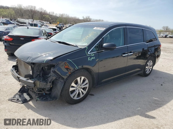 2016 Honda Odyssey SE with VIN 5FNRL5H35GB059759, listed as a Copart auction lot 50419465 with 151,196 mi miles and Salvage Title. Bid and sale history available at DreamBid. Image 1.