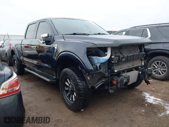 2022 Ford F-150 XL with VIN 1FTFW1ED9NFB61106, listed as a IAAI auction lot 41609143 with 73,391 mi miles. Bid and sale history available at carsss.com. Image 1.