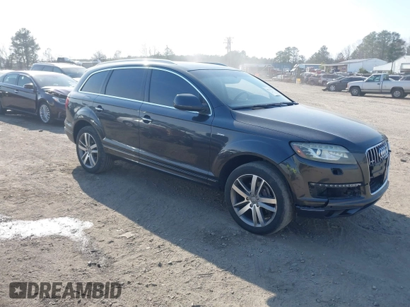 2014 Audi Q7 Premium Plus with VIN WA1LGAFE9ED001319, listed as a IAAI auction lot 41775171 with 144,711 mi miles and . Bid and sale history available at DreamBid. Image 1.