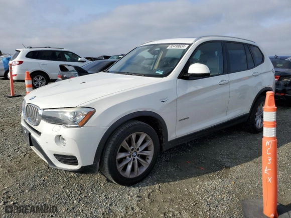 2015 BMW X3 sDrive28i with VIN 5UXWZ7C53F0M82759, listed as a Copart auction lot 85498634 with 254,989 mi miles and Salvage Title. Bid and sale history available at carsss.com. Image 1.