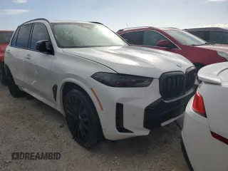 2024 BMW X5 M60i with VIN 5UX33EU01R9U55250, listed as a Copart auction lot 75096574 with 0 mi miles and Non Repairable. Bid and sale history available at carsss.com. Image 4.