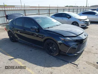 2025 Toyota Camry LE with VIN 4T1DAACK6SU029608, listed as a IAAI auction lot 41571751 with 9,030 mi miles and . Bid and sale history available at DreamBid. Image 1.