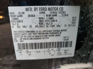2008 Ford Edge SEL with VIN 2FMDK38C88BB19173, listed as a Copart auction lot 42954005 with 235,494 mi miles and Salvage Title. Bid and sale history available at carsss.com. Image 13.