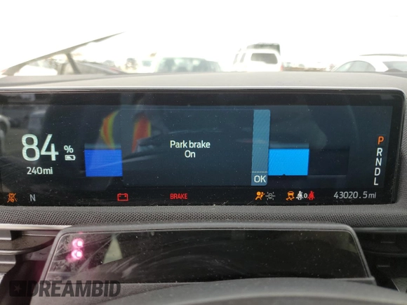 2021 Ford Mustang Mach-E California Route 1 with VIN 3FMTK2R70MMA34120, listed as a Copart auction lot 87469214 with 43,020 mi miles and Salvage Title. Bid and sale history available at DreamBid. Image 9.