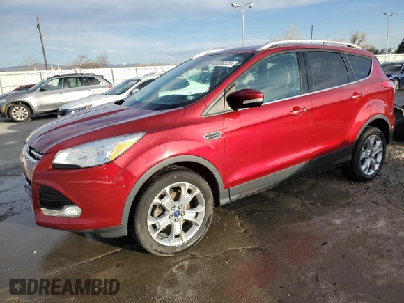 2014 Ford Escape Titanium with VIN 1FMCU0JX1EUB15697, listed as a Copart auction lot 48386535 with 86,178 mi miles and Salvage Title. Bid and sale history available at carsss.com. Image 1.