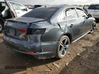 2018 Audi A4 Premium Plus with VIN WAUENAF42JA111066, listed as a Copart auction lot 64987542 with 0 mi miles. Bid and sale history available at carsss.com. Image 4.