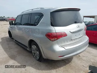 2017 Infiniti QX80 with VIN JN8AZ2NF3H9644820, listed as a IAAI auction lot 42246540 with 142,342 mi miles and . Bid and sale history available at DreamBid. Image 3.