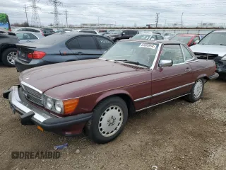 1988 Mercedes-Benz 560 SL with VIN WDBBA48D0JA088868, listed as a Copart auction lot 83309994 with 161,517 mi miles and Clean Title. Bid and sale history available at carsss.com. Image 1.