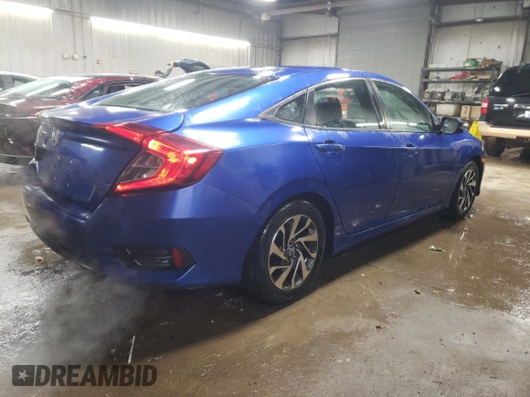 2016 Honda Civic EX with VIN 19XFC2F78GE006714, listed as a Copart auction lot 52532605 with 96,013 mi miles and Salvage Title. Bid and sale history available at DreamBid. Image 3.