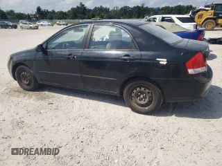 2008 Kia Spectra EX with VIN KNAFE121X85525733, listed as a Copart auction lot 66246444 with 166,211 mi miles and Salvage Title. Bid and sale history available at DreamBid. Image 2.