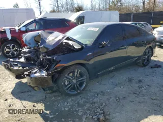 2024 Acura Integra w/A-Spec Package with VIN 19UDE4H34RA014372, listed as a Copart auction lot 46291205 with Not Provided miles and Salvage Title. Bid and sale history available at carsss.com. Image 1.