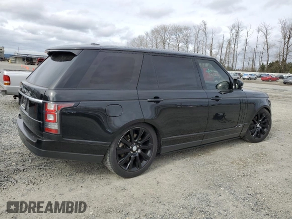2014 Land Rover Range Rover Supercharged with VIN SALGS3TF7EA193753, listed as a Copart auction lot 48205405 with 122,881 mi miles and Clean title. Bid and sale history available at DreamBid. Image 3.
