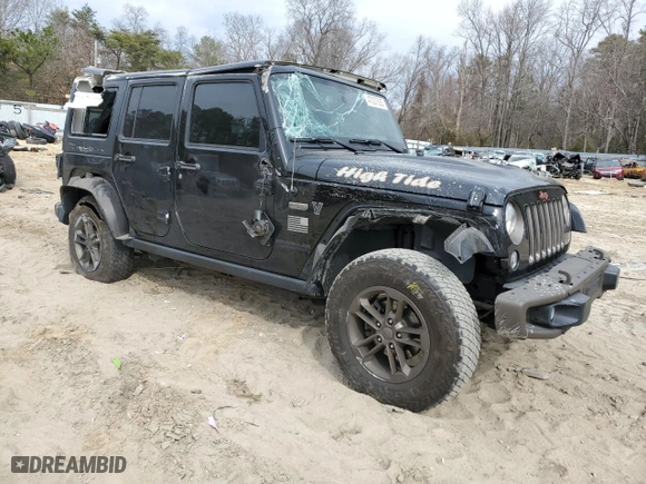 2016 Jeep Wrangler Unlimited 75th Anniversary with VIN 1C4HJWEG5GL235186, listed as a Copart auction lot 47037535 with 152,573 mi miles and Salvage Title. Bid and sale history available at carsss.com. Image 4.