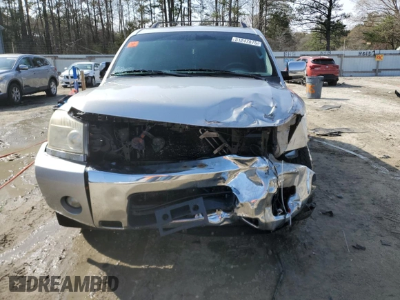 2007 Nissan Armada SE z VIN 5N1BA08A27N722095, wystawiony jako Copart lot #51247875 z przebiegiem 195 137 mil mil oraz Szkoda całkowita • Salvage title. Historia ofert i sprzedaży dostępna na DreamBid. Obrazek 5.