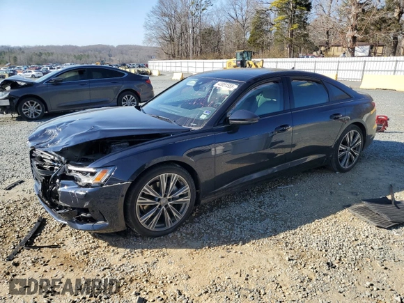 2020 Audi A6 Premium Plus with VIN WAUE8AF2XLN055248, listed as a Copart auction lot 43851555 with 0 mi miles and Salvage Title. Bid and sale history available at carsss.com. Image 1.