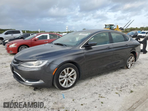 2015 Chrysler 200 Limited with VIN 1C3CCCAB8FN559592, listed as a Copart auction lot 53809995 with 86,566 mi miles and Salvage Title. Bid and sale history available at DreamBid. Image 1.