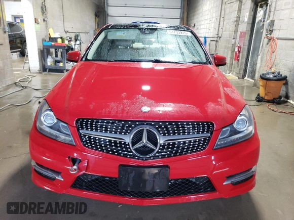 2014 Mercedes-Benz C with VIN WDDGF8AB6EG202289, listed as a Copart auction lot 51733915 with 129,245 mi miles and Salvage Title. Bid and sale history available at carsss.com. Image 5.