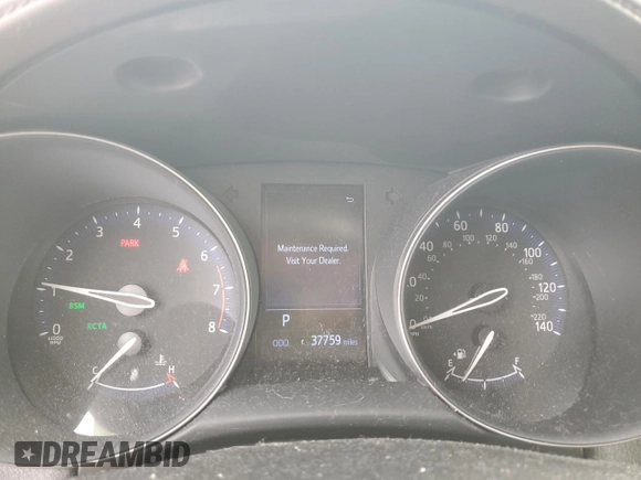 2019 Toyota C-HR XLE with VIN JTNKHMBX3K1024739, listed as a Copart auction lot 50888505 with 37,759 mi miles and Salvage Title. Bid and sale history available at DreamBid. Image 9.