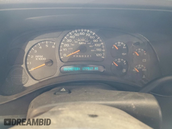 2006 Chevrolet Silverado 1500 Work Truck with VIN 3GCEC14X66G263883, listed as a Copart auction lot 48528555 with 177,517 mi miles and Salvage Title. Bid and sale history available at DreamBid. Image 9.
