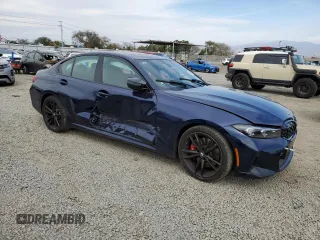2024 BMW 3 Series M340i with VIN 3MW49FS08R8D87680, listed as a Copart auction lot 48081595 with 6,001 mi miles and Salvage Title. Bid and sale history available at carsss.com. Image 4.