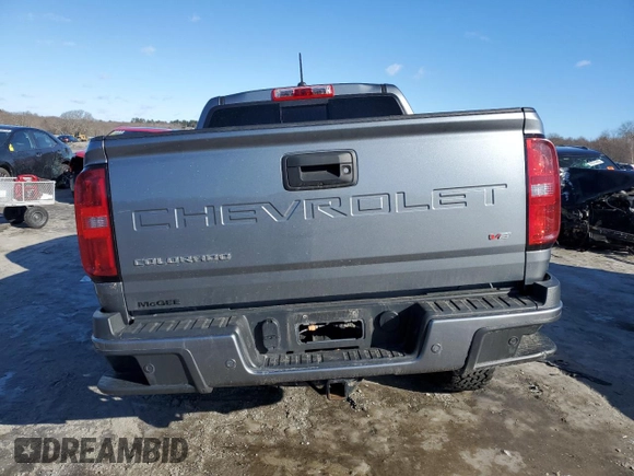 2021 Chevrolet Colorado 4WD Z71 z VIN 1GCGTDEN4M1206486, wystawiony jako Copart lot #45133615 z przebiegiem Nie podano mil oraz Szkoda całkowita • Salvage title. Historia ofert i sprzedaży dostępna na DreamBid. Obrazek 6.